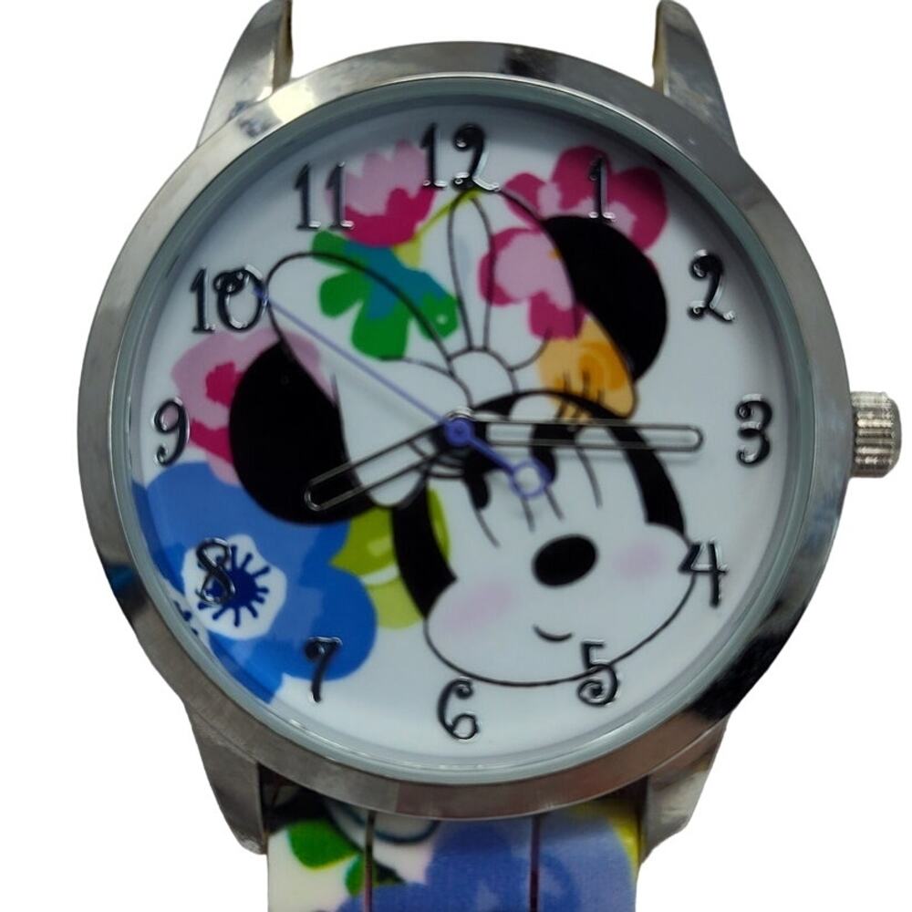 Disney Cute Minnie Mouse Floral Print Watch
